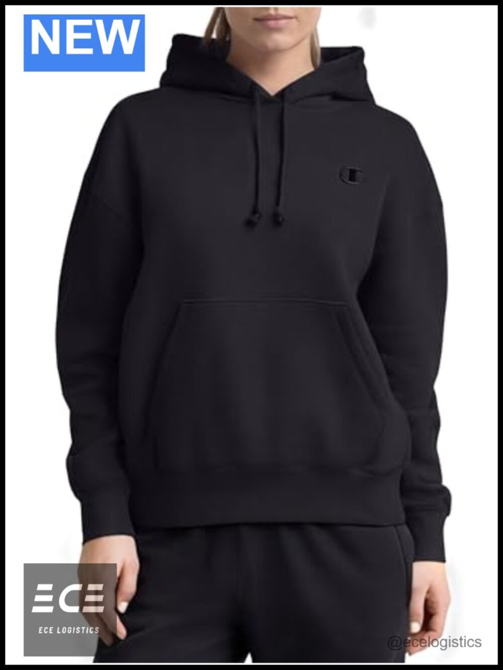 Powerblend Fleece Pullover Hoodie Kangaroo Pocket Adjustable Drawcord